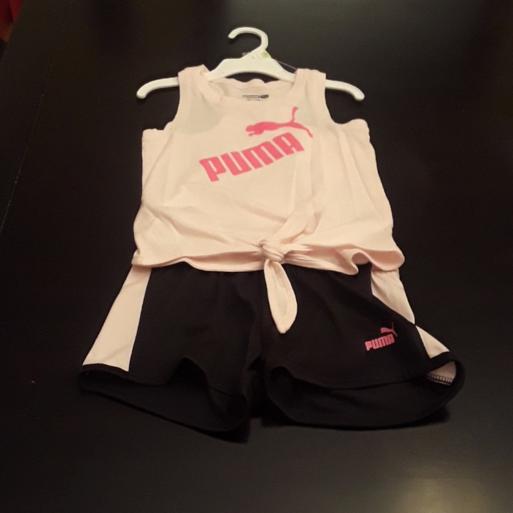 Puma 2 Piece Toddler Girl Tank Set